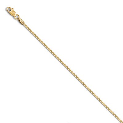 Leslie&#39;s 1.5mm Diamond-cut Wheat Chain 20 Inch - 10k Gold HB-8091-20, MPN: 8091-20, 886774544748
