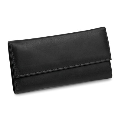 Black Leather Slim Jewelry Wallet GM17708, MPN: GM17708, 892925002203