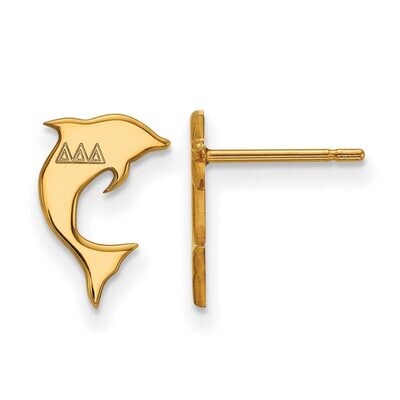 Delta Delta Delta Extra Small Post Earrings Gold-plated Silver GP038DDD, MPN: GP038DDD, 886774939315