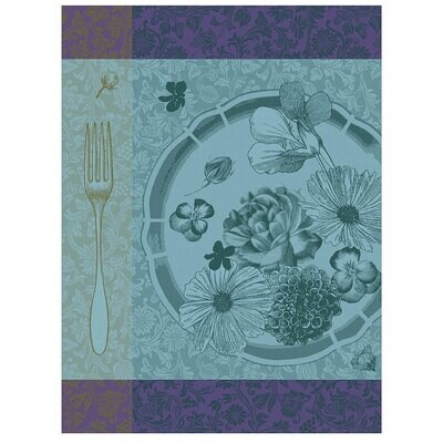 Le Jacquard Tea Towel Fleurs Acroquer Chlorophyl 60 x 80 100% Coton 26559 Set of 4, MPN: 26559, 366…