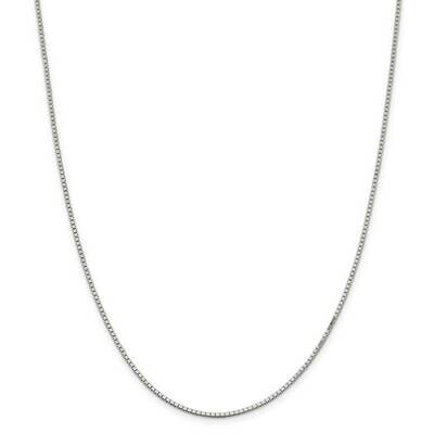 1.5mm Box Chain with 2 Inch Extender 18 Inch Sterling Silver QBX028E-18, MPN: QBX028E-18, 191101769…