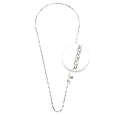 Nikki Lissoni Silver-Plated 2X2mm X 45cm 18in For Charms Not Compatible with Pendants N1014S45, MPN…