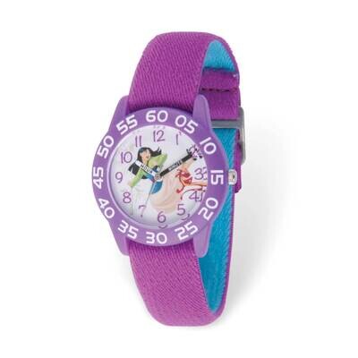 Disney Mulan Time Teacher Purple Stretch Band Kids Watch XWA6233, MPN: XWA6233, 839628008811