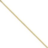 1.25mm Box Chain 9 Inch 10k Gold 10BX125-9, MPN: 10BX125-9, 886774429373