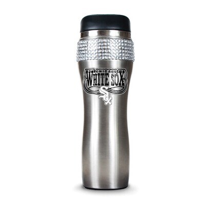 White Sox Silver Jeweled 14oz Stainless Tumbler GC3969, MPN: GC3969, 89006554199