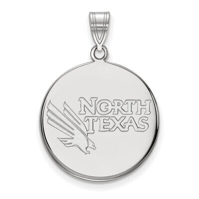 University of North Texas Large Disc Pendant 14k White Gold 4W001UNT, MPN: 4W001UNT, 886774825533