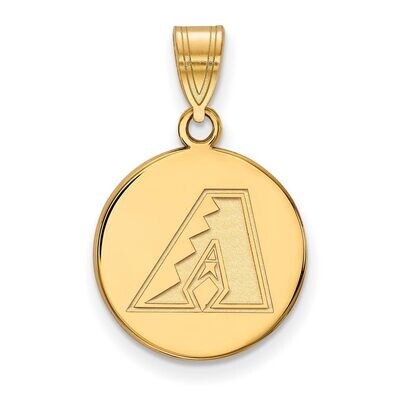 Arizona Diamondbacks Medium Disc Pendant Gold-plated Silver GP013DIA, MPN: GP013DIA, 886774915692