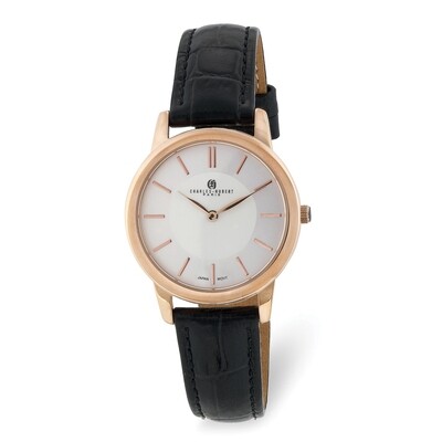 Charles Hubert Ladies Rose IP-plated Stainless Steel Off-White Dial Watch  XWA6071, MPN: XWA6071, 8…
