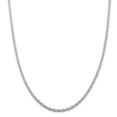 22 Inch 3.5mm Cable Chain Sterling Silver QCL100-22, MPN: QCL100-22, 883957201542