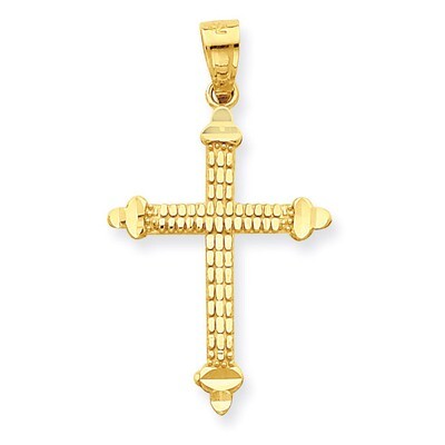 Budded Cross Pendant 10k Gold 10C1130, MPN: 10C1130, 886774019932