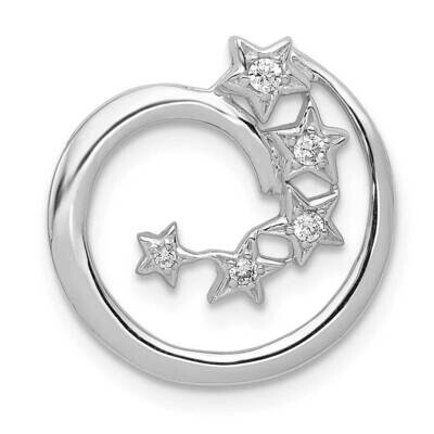Stars Chain Slide 14k White Gold Diamond PM5182-007-WA, MPN: PM5182-007-WA, 883957515359