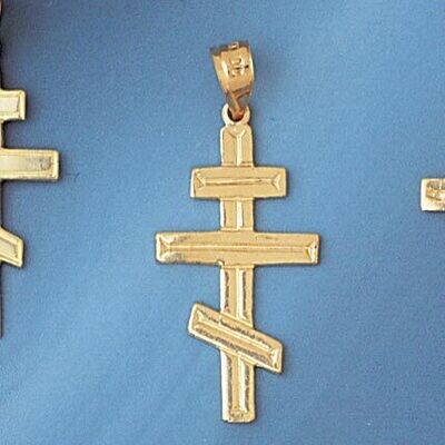 Dazzlers Jewelry Cross Pendant Necklace Charm Bracelet in Yellow, White or Rose Gold 8233, MPN: DZ-…