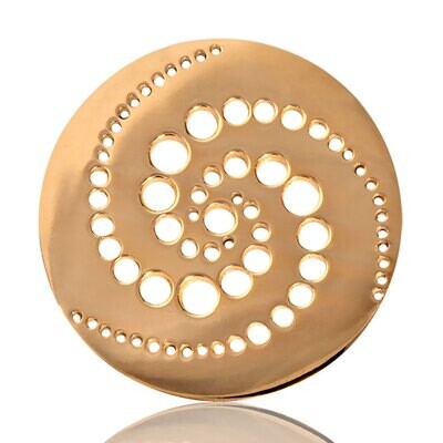 Nikki Lissoni Spinning Thoughts Gold Plated 33mm Coin C1054GM, MPN: C1054GM, 8718627461624