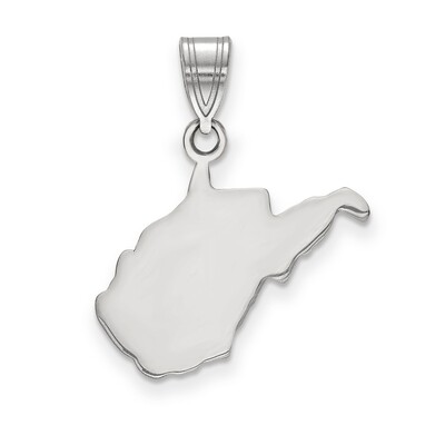 West Virginia State Pendant Charm Sterling Silver Engravable XNA707SS-WV, MPN: XNA707SS-WV, 8867747…