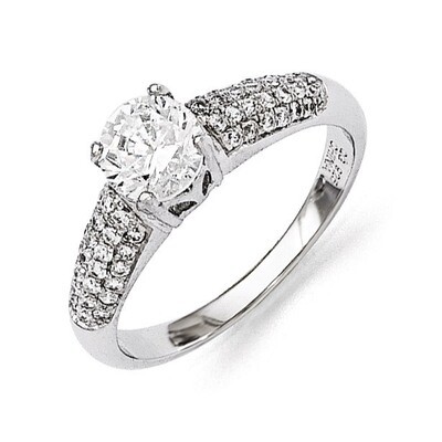 Ring Sterling Silver &amp; Cubic Zirconia QMP245, MPN: QMP245, 191101277610