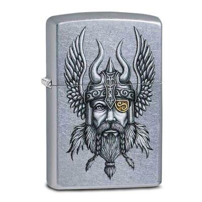 Zippo Street Chrome Viking Lighter GM22102, MPN: GM22102, 191693090796