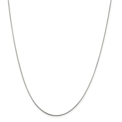 18 Inch .8mm Round Snake Chain Sterling Silver Rhodium-plated QSN020R-18, MPN: QSN020R-18, 88677409…