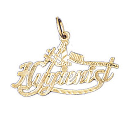 Dazzlers Jewelry #1 Hygienist Pendant Necklace Charm Bracelet in Yellow, White or Rose Gold 10728, …