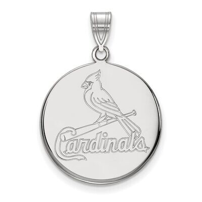 Saint Louis Cardinals Large Disc Pendant 14k White Gold 4W039CRD, MPN: 4W039CRD, 886774847245