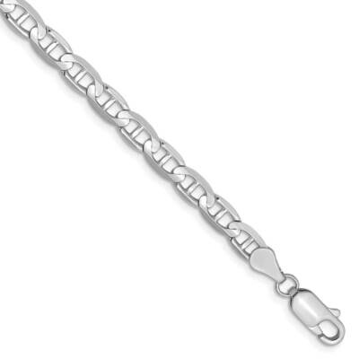 4.5mm Concave Anchor Chain 14k White Gold WCA120-7, MPN: WCA120-7, 886774420721