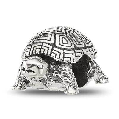Antiqued Turtle Bead Sterling Silver QRS4377, MPN: QRS4377,
