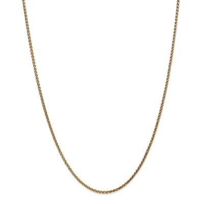 1.8mm Diamond-Cut Spiga Chain 22 Inch 14k Gold PEN131-22, MPN: PEN131-22, 883957170534