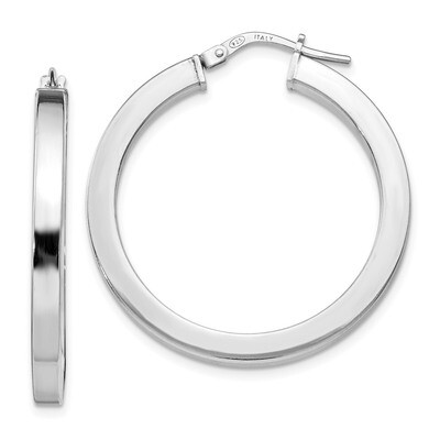 Leslie&#39;s Hoop Earrings Sterling Silver Polished HB-QLE959, MPN: QLE959, 191101554810