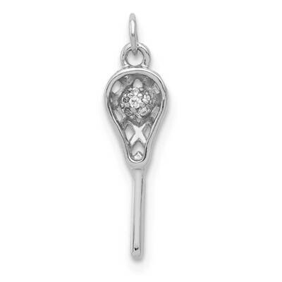 Lacrosse Stick Pendant 14k White Gold Diamond PM4139-002-WA, MPN: PM4139-002-WA, 883957211572