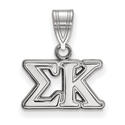 Sigma Kappa Medium Pendant Sterling Silver SS003SKP, MPN: SS003SKP, 886774598925