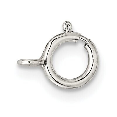 6.0mm Spring Ring with Open Ring Clasp Sterling Silver SS3422, MPN: SS3422,