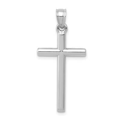 Hollow Cross Pendant 14k White Gold Polished C3625W, MPN: C3625W, 191101085505