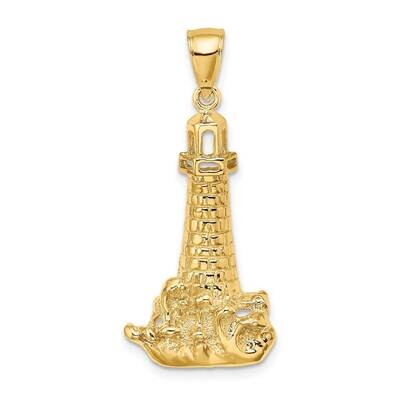 Lighthouse with Wave Charm 14k Gold K7409, MPN: K7409, 637218010912