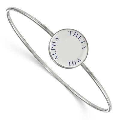 Theta Phi Alpha Enameled Slip-on Bangle Sterling Silver SS021TPA-8, MPN: SS021TPA-8, 191101103513