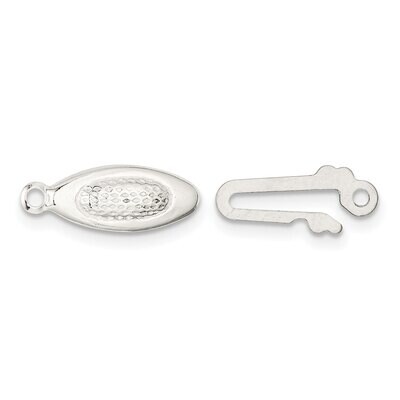 14.2 x 5.3mm Pearl Bead Clasp Sterling Silver SS3513, MPN: SS3513,