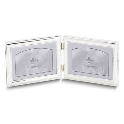 Silver-tone Double Beaded 7x5 Double Photo Frame GM25515, MPN: GM25515, 751148065214