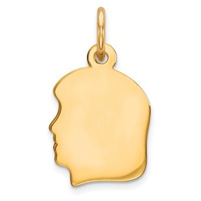 Engravable Girl Polished Disc Charm Sterling Silver Gold-plated QM349G/35, MPN: QM349G/35, 88395783…