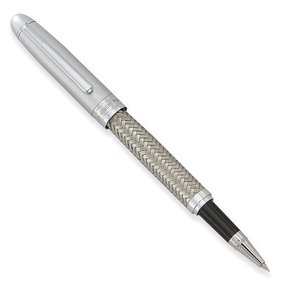 Charles Hubert Silver-tone Mesh Roller Ball Pen GM9186, MPN: GM9186, 811233018430