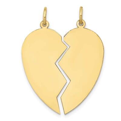 2 Piece Heart Charm 10k Gold 10D328, MPN: 10D328, 883957506357