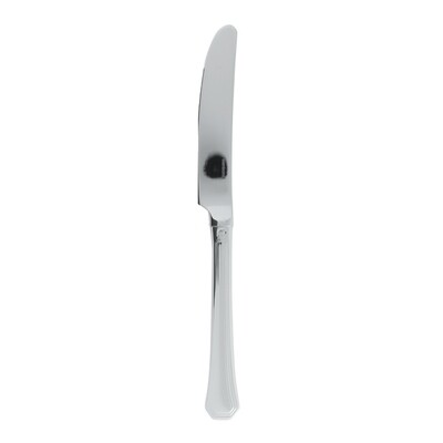 Sambonet deco table knife hollow handle orfevre 9 3/8 inch - silverplated on 18/10 stainless steel,…