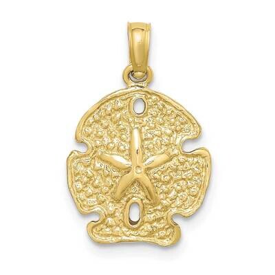 Sand Dollar Charm 10k Gold Polished 10K7666, MPN: 10K7666,