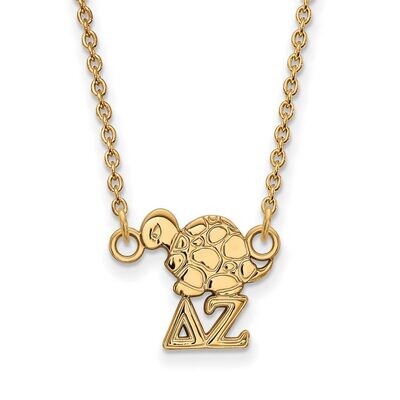 Delta Zeta Extra Small Pendant with 18 Inch Chain Gold-plated Silver GP039DZ-18, MPN: GP039DZ-18, 8…