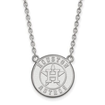 Houston Astros Large Pendant with Chain Necklace 14k White Gold 4W009AST-18, MPN: 4W009AST-18, 8867…