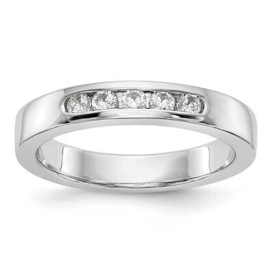 5-Stone Diamond Channel Band 14k White Gold RM3276B-025-WAA, MPN: RM3276B-025-WAA, 191101809309