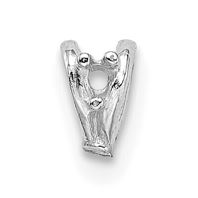 Casted Diamond Accent Bail 14k White Gold WG1581, MPN: WG1581,