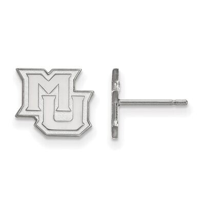 Marquette University x-Small Post Earring 10k White Gold 1W018MAR, MPN: 1W018MAR, 886774781891