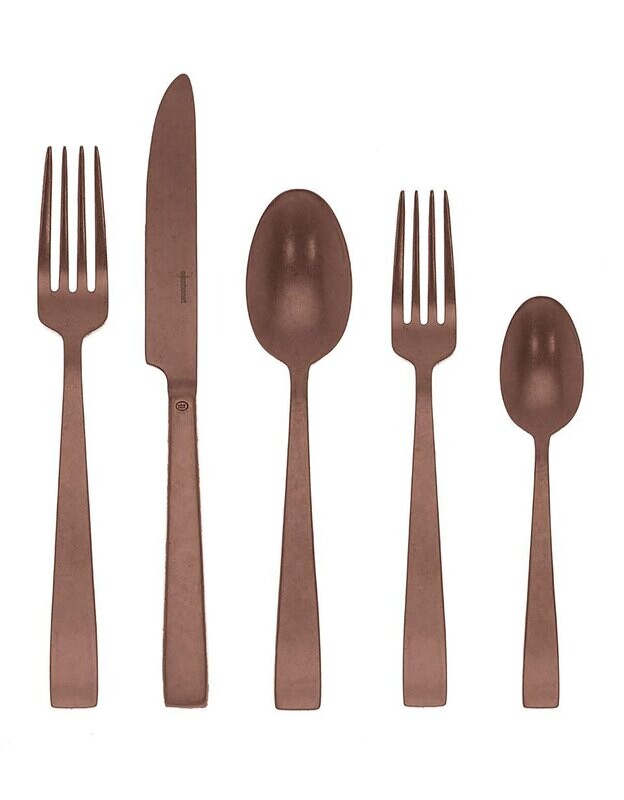 Sambonet Flat Vintage Pvd Copper 5 Piece Place Setting S.H. 62412C93, MPN: 62412C93, 790955032354