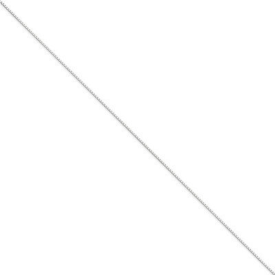 1mm Box Chain 18 Inch 14k White Gold WLB100-18, MPN: WLB100-18, 883957343952