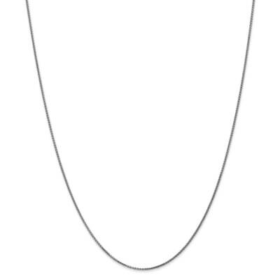 1mm Diamond-Cut Spiga with Spring Ring Clasp Chain 22 Inch 14k White Gold PEN126-22, MPN: PEN126-22…