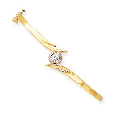 Bangle Bracelet Mounting 14k Two-Tone Gold XB271, MPN: XB271, 886774123639