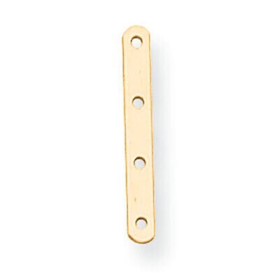 4-Strand 5mm Pearl Spacer 14k Yellow Gold YG2402, MPN: YG2402,
